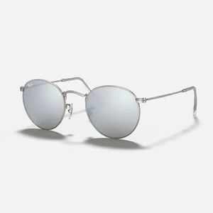 silver round ray ban sunglasses